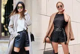 Đủ cách phối quần short mùa đông