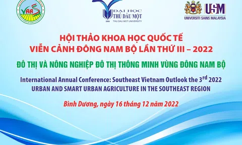 Sắp diễn ra Hội thảo khoa học Quốc tế về Phát triển Nông nghiệp đô thị thông minh tại vùng Đông Nam Bộ