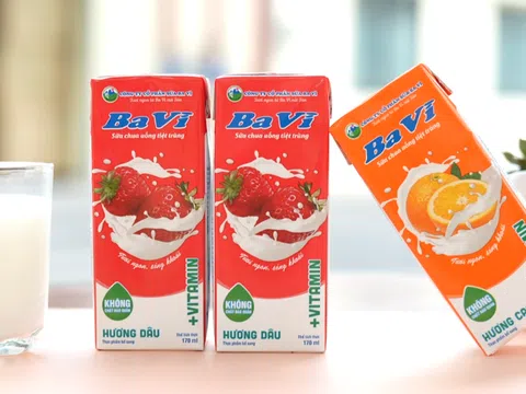 Sữa chua uống Ba Vì, sữa chua uống KaKa bổ sung vitamin cho hệ tiêu hoá khoẻ mạnh