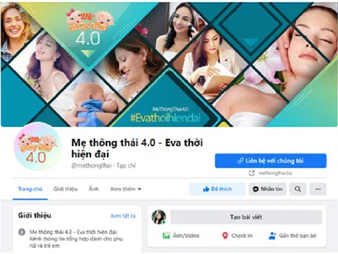 Các trang Fanpage trên Facebook mẹ bỉm sữa nên follow