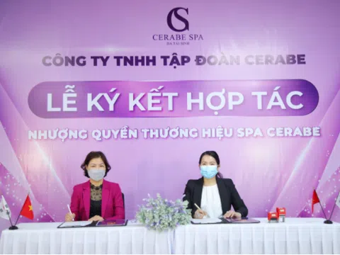 Lễ ký kết hợp tác giữa Chuỗi nhượng quyền thương hiệu Spa Cerabe và Đại lý Hứa Thị Bắc 