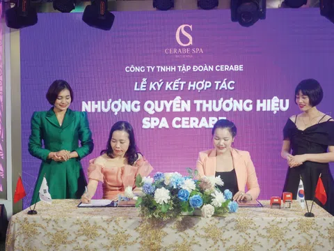 Ký kết hợp tác nhượng quyền Cerabe Spa với CEO Nguyễn Thu Trang