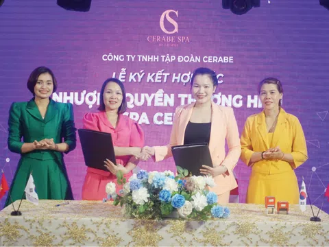 CEO Ma Thị Em có buổi ký kết hợp tác sở hữu 1 cơ sở Cerabe Spa