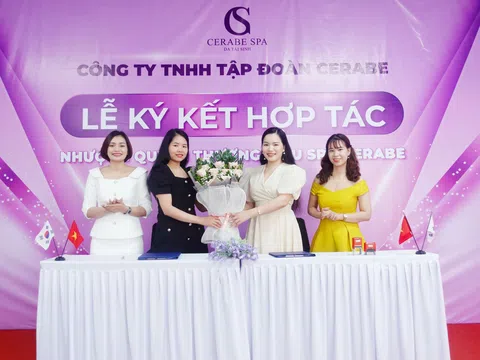 Tân giám đốc Nhan Thị Phượng ký kết hợp tác mở Spa Cerabe