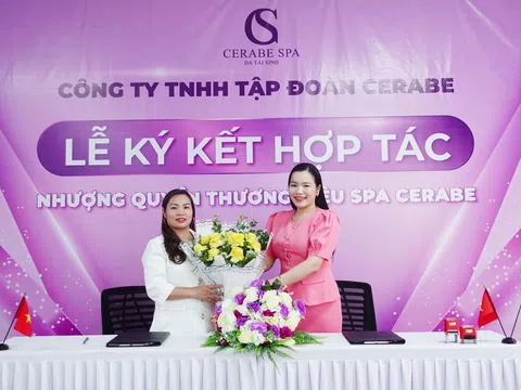 Chúc mừng tân giám đốc Phạm Thị Thảo ký kết nhận quyền thương hiệu Spa Cerabe