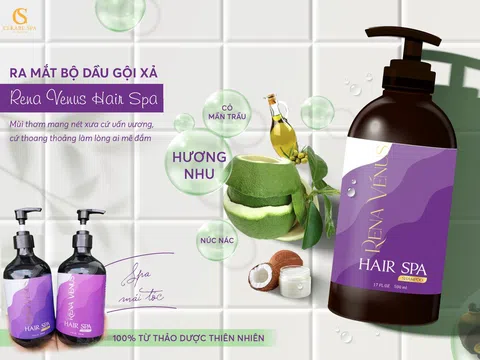 Bộ dầu gội xả RENA VENUS HAIR SPA 100% tự nhiên từ thảo mộc quê nhà