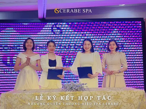 CEO Lê Thị Mỹ Tho ký kết hợp tác mở Spa Cerabe