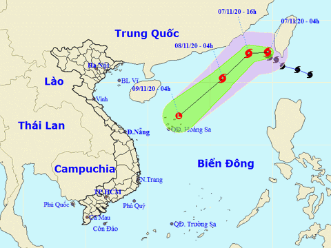 Bão số 11 gây sóng lớn và gió giật mạnh trên biển