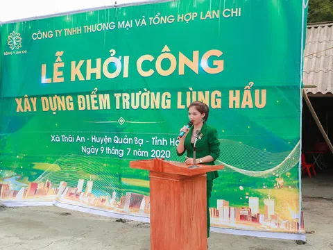 Đông Y Lan Chi xây dựng điểm trường Lùng Hẩu – Hà Giang cho học sinh miền núi nghèo