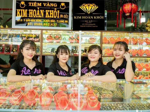 Tiệm vàng Kim Hoàn Khôi tại Đức Hoà Long An đạt Top 10 “Thương hiệu uy tín – Sản phẩm chất lượng – Dịch vụ tin dùng 2020”