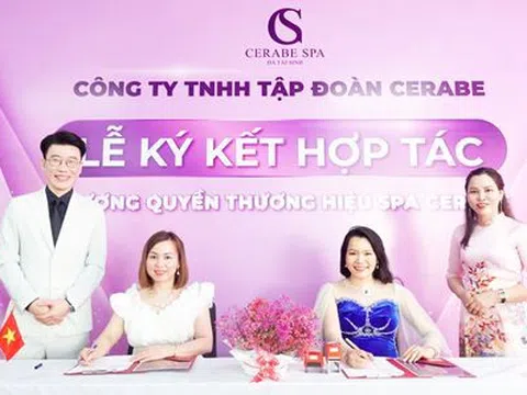 Lễ ký kết hợp tác giữa Chuỗi nhượng quyền thương hiệu Spa Cerabe và Đại lý Nguyễn Thị Minh Chuyên