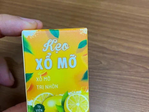 Kẹo xổ mỡ có dấu hiệu giả mạo, mạo danh địa chỉ nguồn gốc xuất xứ từ công ty Vesco